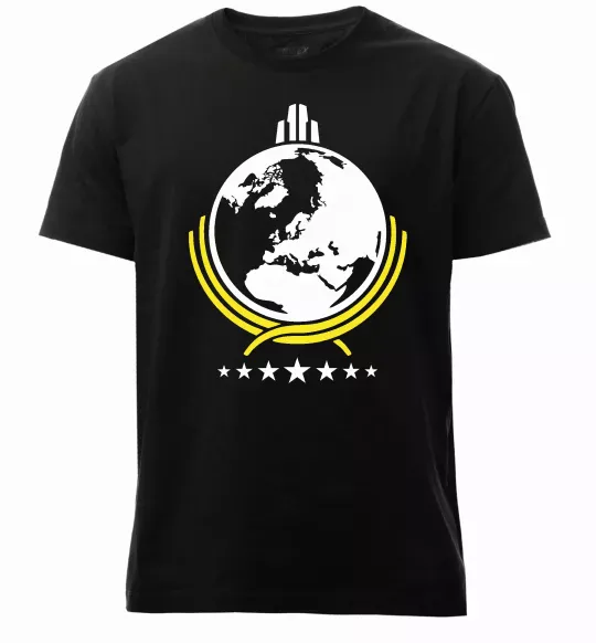 Мужская премиум футболка Helldivers Черный фото