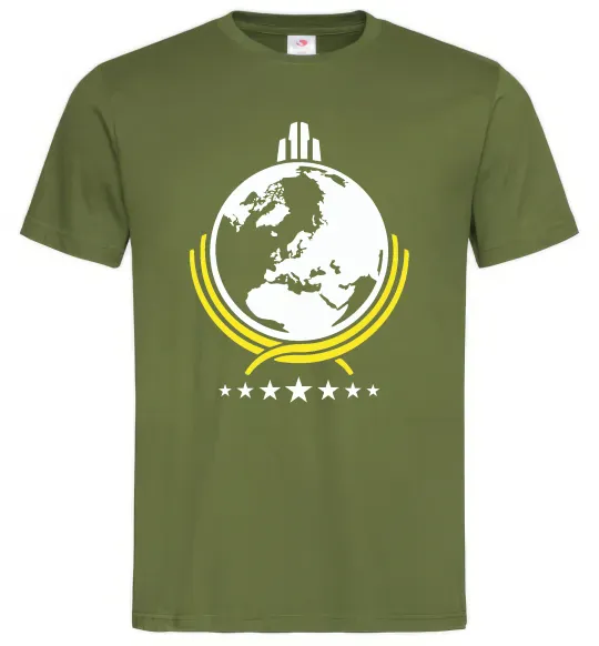 Мужская футболка Helldivers Оливковый фото