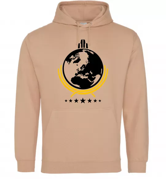 Чоловіча толстовка (худі) Helldivers Пісочний фото