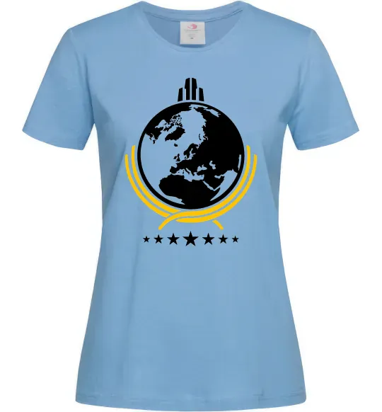 Женская футболка Helldivers Голубой фото