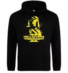 Женская толстовка (худи) Helldivers game Черный фото