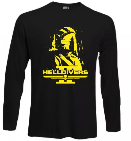 Лонгслив Helldivers game Черный фото