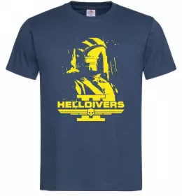 Мужская футболка Helldivers game Темно-синий фото