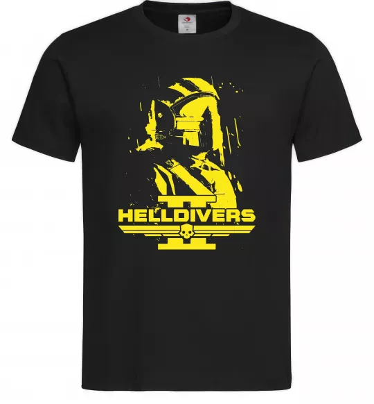 Мужская футболка Helldivers game Черный фото