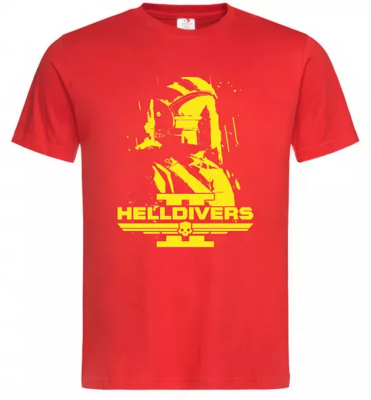 Мужская футболка Helldivers game Красный фото