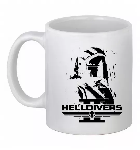 Чашка керамічна Helldivers game Білий фото