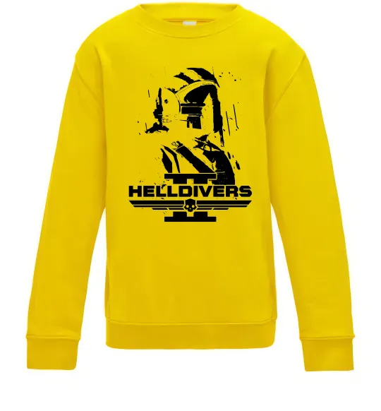 Детский Свитшот Helldivers game Солнечно желтый фото