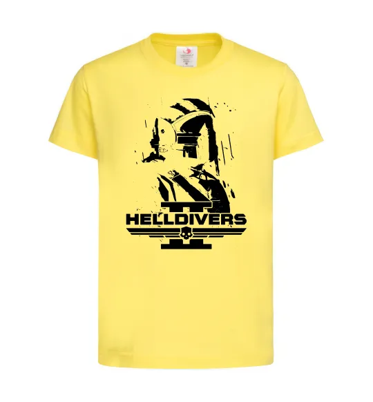 Детская футболка Helldivers game Лимонный фото