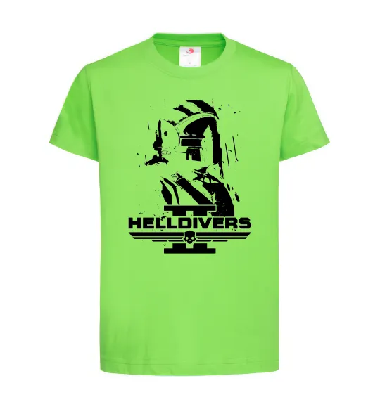 Детская футболка Helldivers game Лаймовый фото