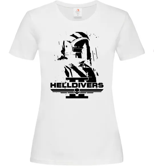 Женская футболка Helldivers game Белый фото