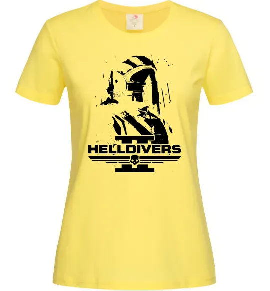 Женская футболка Helldivers game Лимонный фото