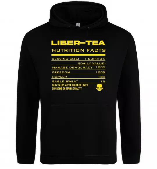 Мужская толстовка (худи) Liber-tea Черный фото