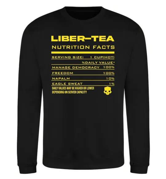 Свитшот Liber-tea Черный фото