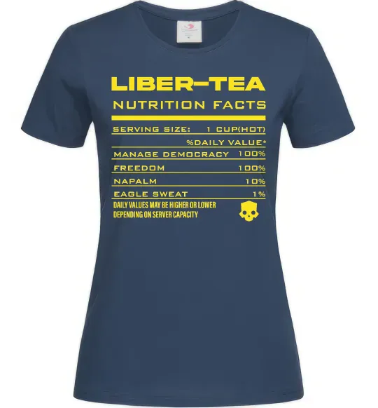 Женская футболка Liber-tea Темно-синий фото