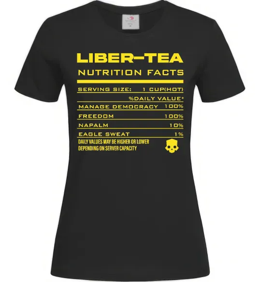Женская футболка Liber-tea Черный фото