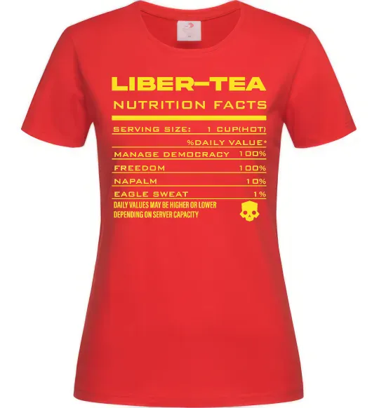 Женская футболка Liber-tea Красный фото