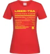 Женская футболка Liber-tea Красный фото