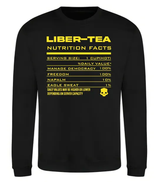 Світшот Liber-tea Чорний фото
