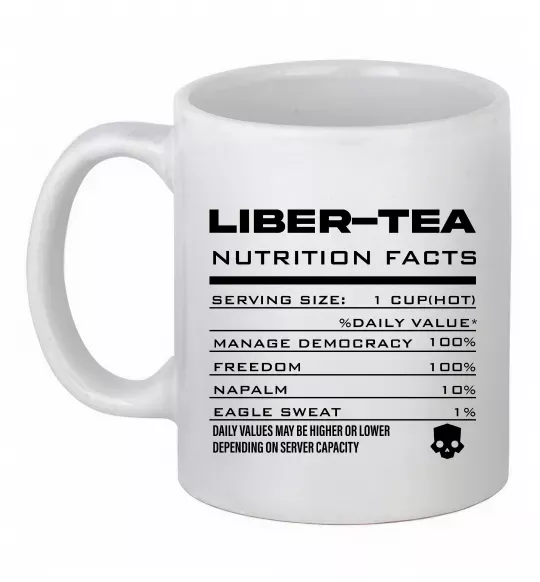 Чашка керамічна Liber-tea Білий фото