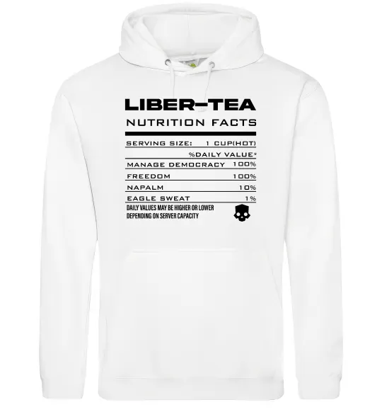 Женская толстовка (худи) Liber-tea Белый фото