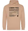 Женская толстовка (худи) Liber-tea Песочный фото