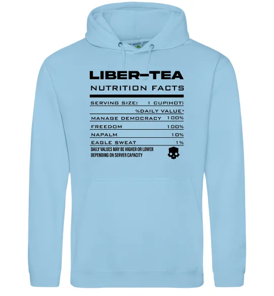 Жіноча толстовка (худі) Liber-tea Блакитний фото