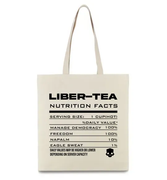 Эко-сумка Liber-tea Бежевый фото