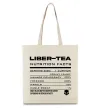 Эко-сумка Liber-tea Бежевый Эко-сумка Liber-tea Бежевый фото