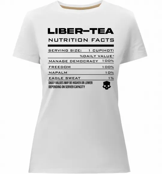 Женская премиум футболка Liber-tea Белый фото