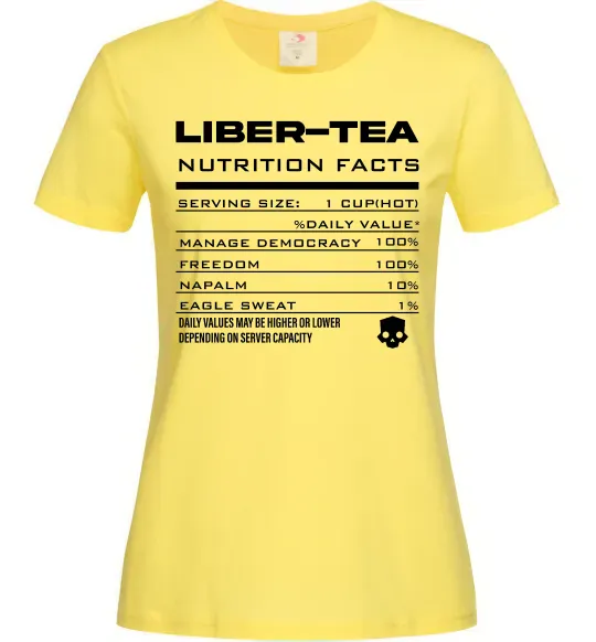Женская футболка Liber-tea Лимонный фото