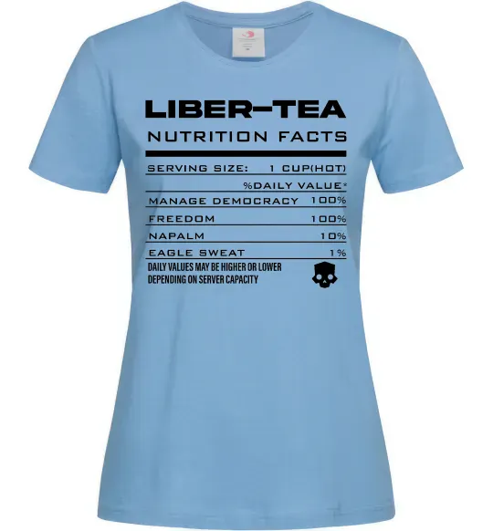 Женская футболка Liber-tea Голубой фото