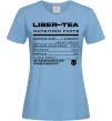 Женская футболка Liber-tea Голубой фото