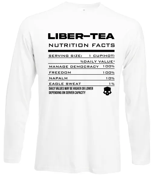 Лонгслив Liber-tea Белый фото
