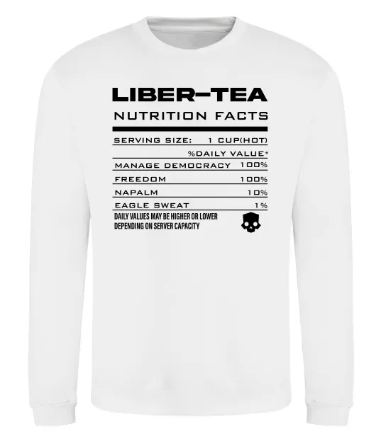 Світшот Liber-tea Білий фото