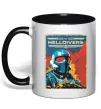 Чашка с цветной ручкой Helldivers join the fight Черный фото