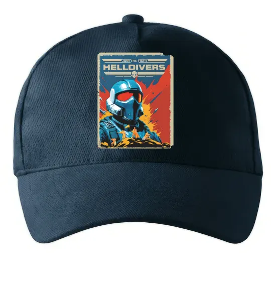 Кепка Helldivers join the fight Темно-синий фото