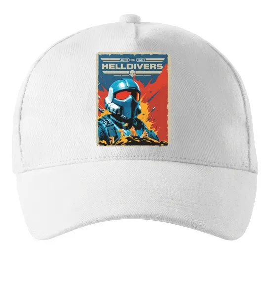 Кепка Helldivers join the fight Белый фото
