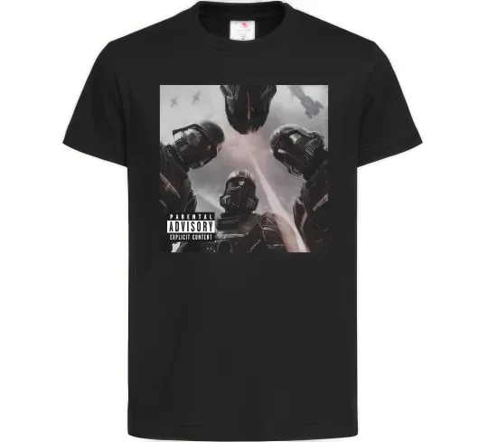 Дитяча футболка Helldivers poster Чорний фото