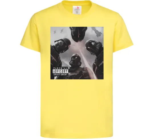 Дитяча футболка Helldivers poster Лимонний фото