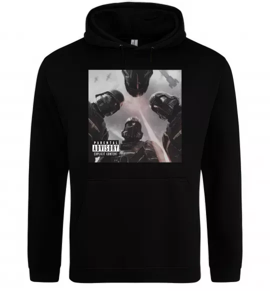 Чоловіча толстовка (худі) Helldivers poster Чорний фото