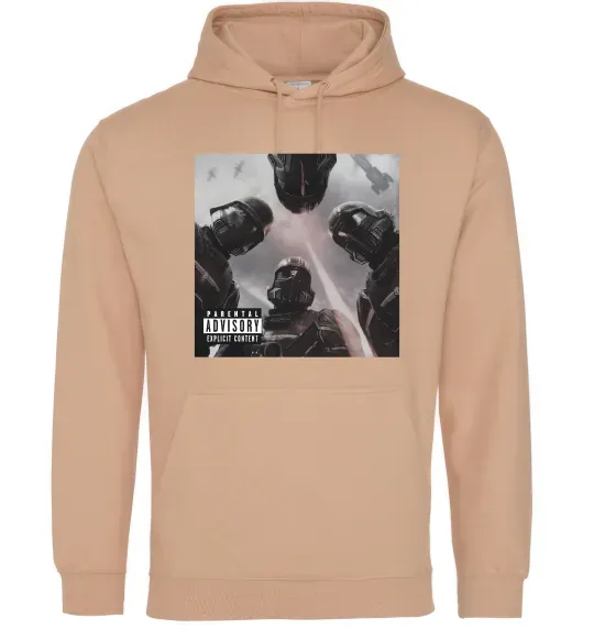 Чоловіча толстовка (худі) Helldivers poster Пісочний фото