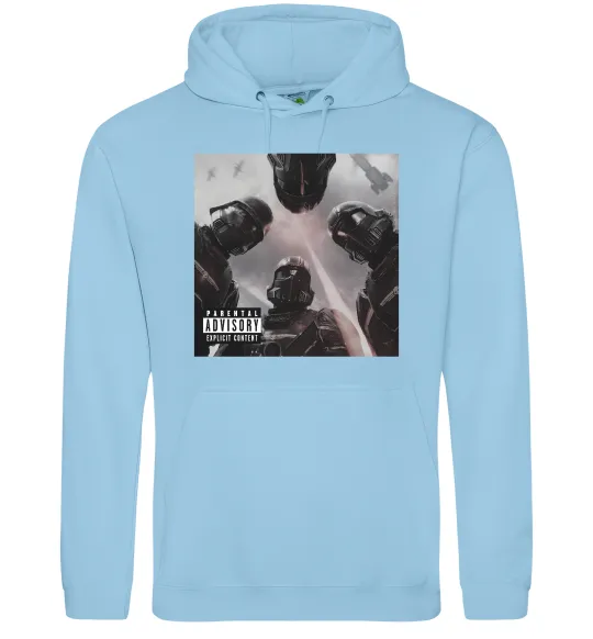 Чоловіча толстовка (худі) Helldivers poster Блакитний фото