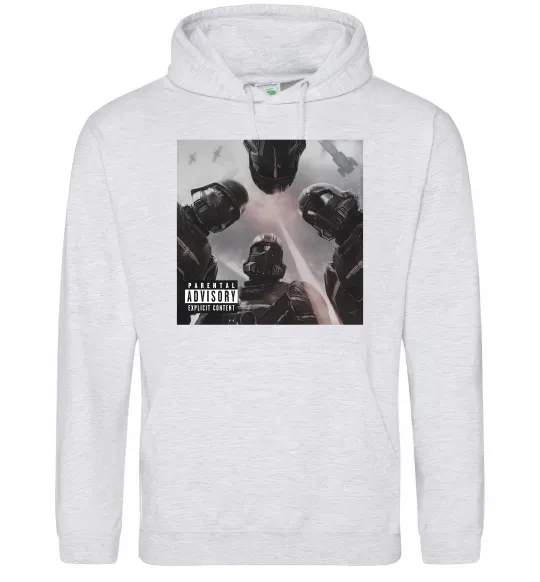 Женская толстовка (худи) Helldivers poster Серый меланж фото