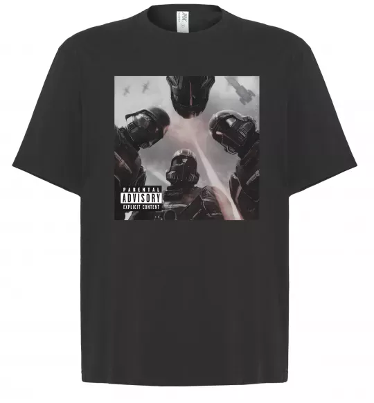 Футболка Оверсайз Helldivers poster Черный фото