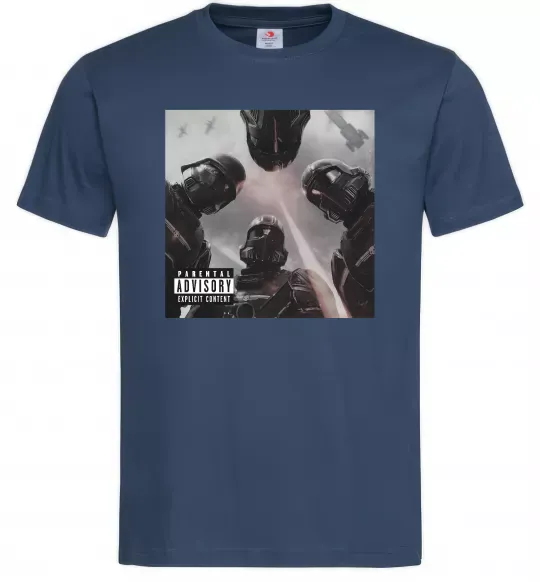 Мужская футболка Helldivers poster Темно-синий фото