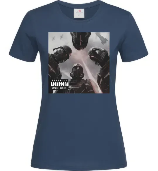 Жіноча футболка Helldivers poster Темно-синій фото