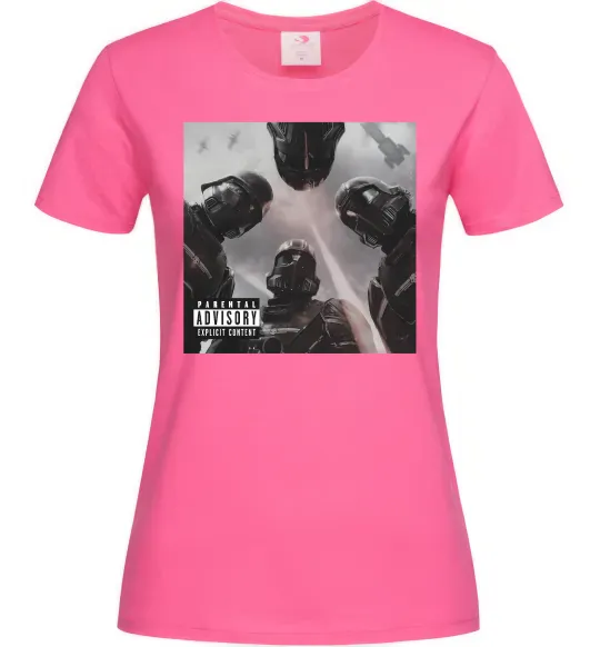 Жіноча футболка Helldivers poster Яскраво-рожевий фото