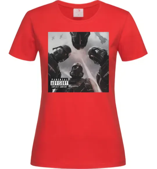 Жіноча футболка Helldivers poster Червоний фото