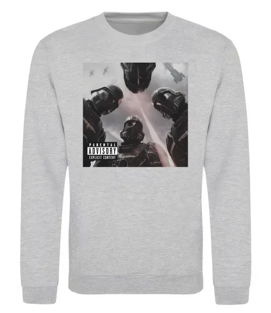 Світшот Helldivers poster Сірий меланж фото