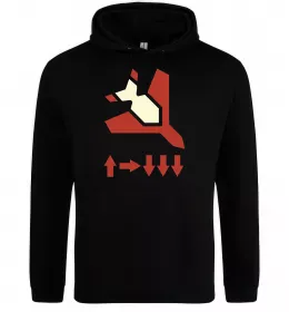 Чоловіча толстовка (худі) Helldivers літак Чорний фото